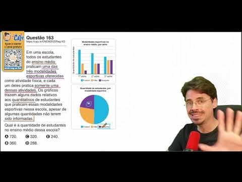 Thumbnail da aula: [ENEM 2025] 163 📘 INTERPRETAÇÃO DE GRÁFICOS Em uma escola, todos os estudantes   do ensino médio