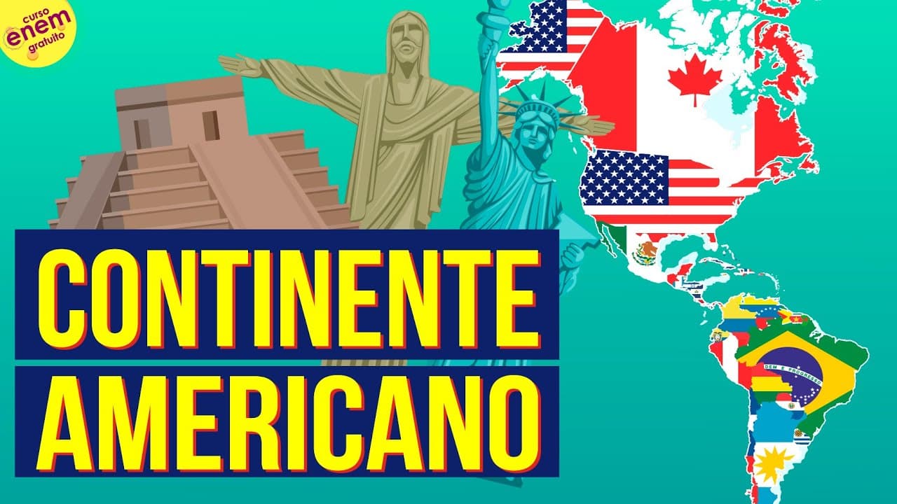 Thumbnail: CONTINENTE AMERICANO: ASPECTOS GEOGRÁFICOS | Resumo de Geografia para o Enem