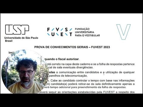 Thumbnail da aula: Correção e comentários a Geografia na prova da FUVEST 2023 - 1ª Fase - Prova V