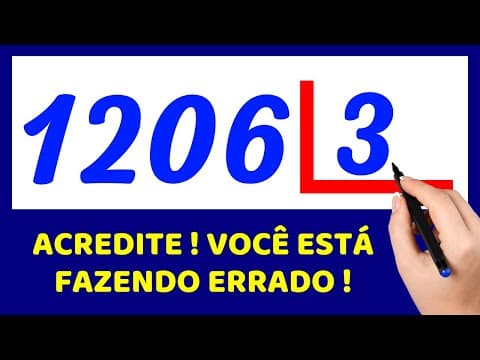 Thumbnail da aula: 🤯VOU TE CONTAR ONDE VOCÊ ERRA!!! Matemática básica todo dia.📚🚀