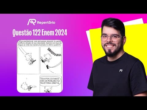 Thumbnail da aula: [ENEM 2024] Questão 122: Na tirinha, Calvin se divertia em um balanço...