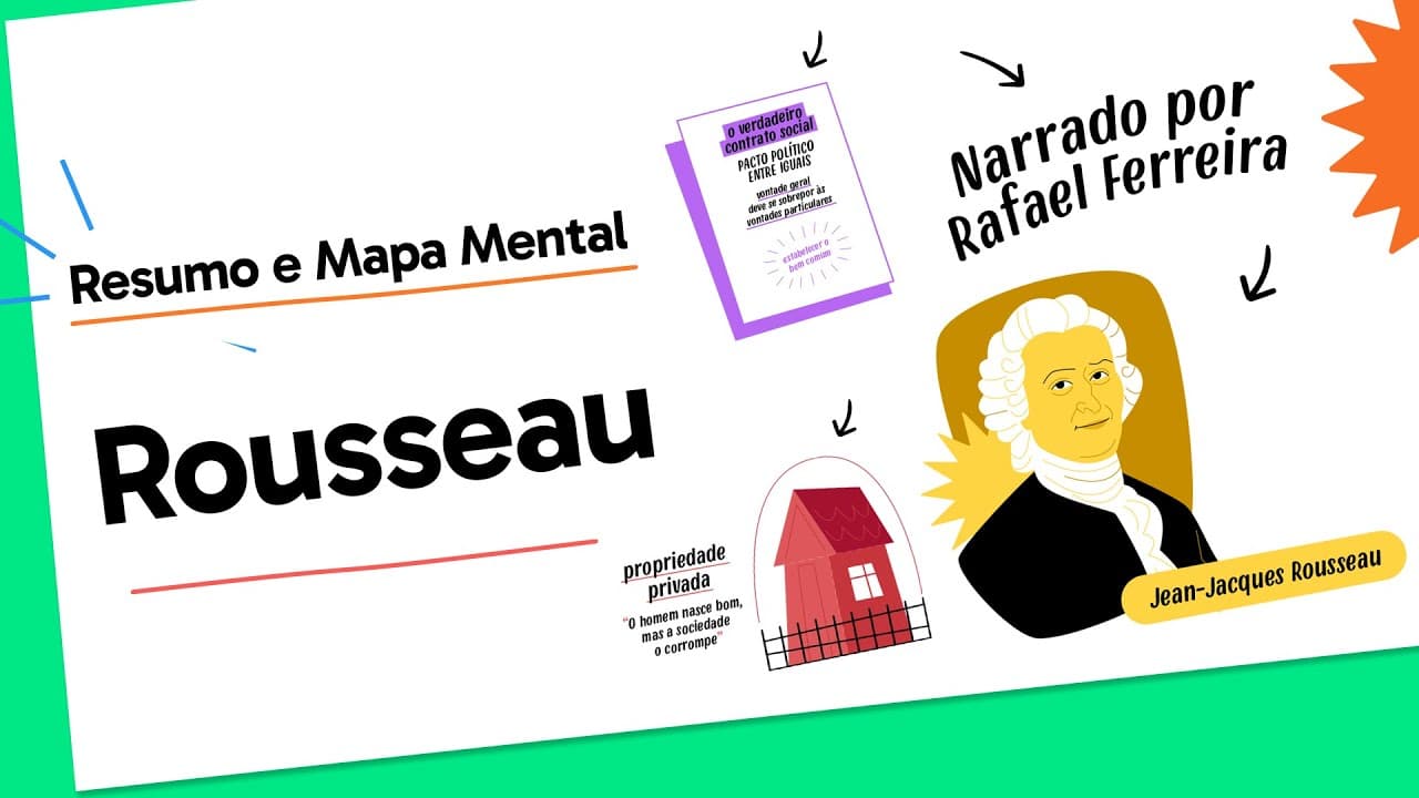 Thumbnail: Rousseau: O Homem e a Sociedade | Filosofia | QUER QUE DESENHE?