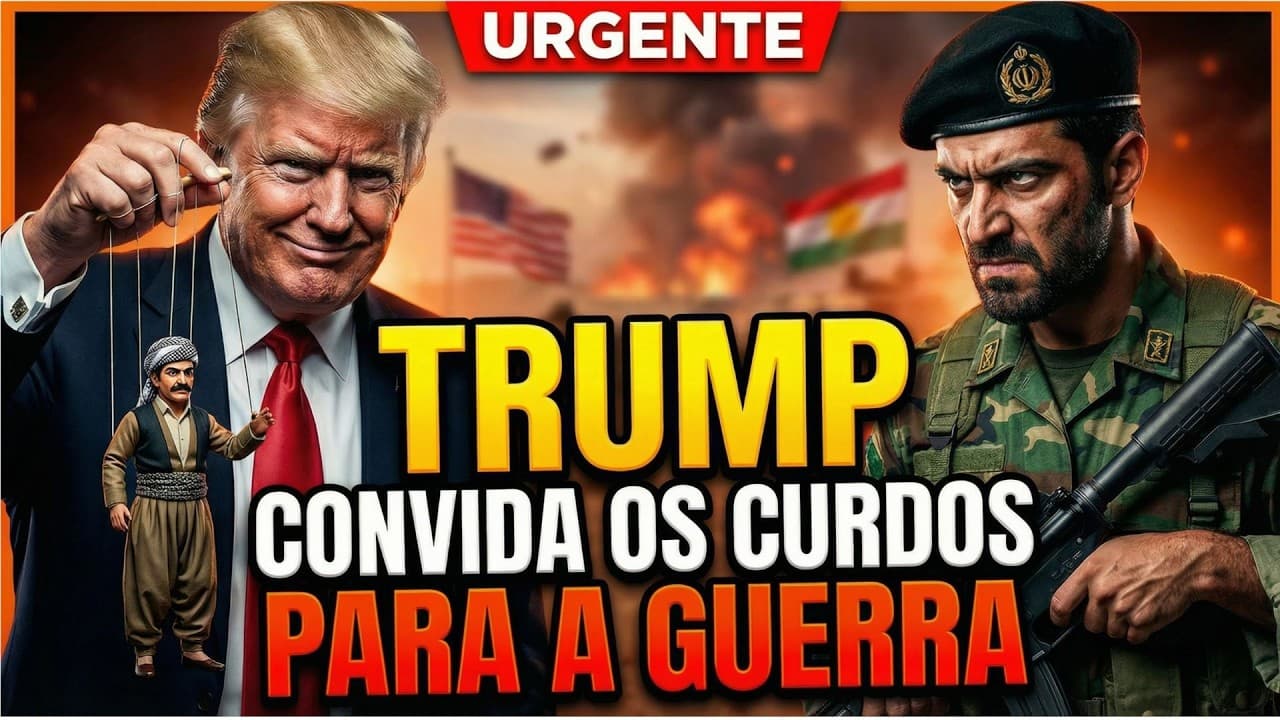 Thumbnail: TRUMP quer usar os CURDOS contra o IRÃ — O que NINGUÉM te conta sobre o maior povo SEM ESTADO!