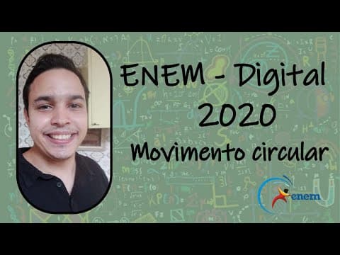 Thumbnail da aula: ENEM Digital 2020 - No Autódromo de Interlagos, um carro de Fórmula 1 realiza a curva S do Senna