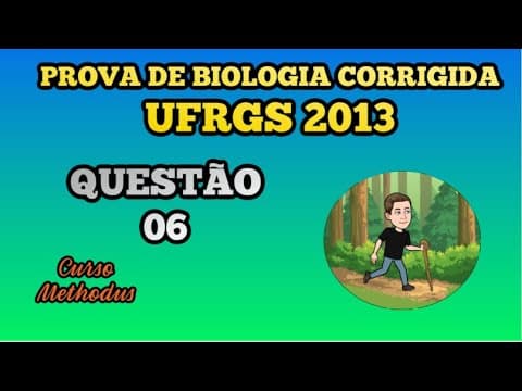 Thumbnail da aula: 06 de 2013 da prova de biologia da UFRGS - A figura abaixo representa o ciclo celular de uma célula