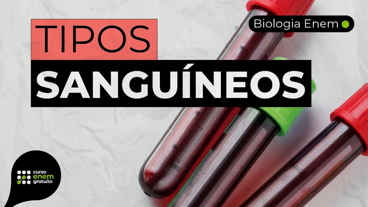 Thumbnail: TIPOS SANGUÍNEOS DO SISTEMA ABO DE CLASSIFICAÇÃO | Resumo de Biologia para o Enem