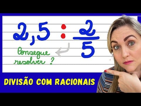Thumbnail da aula: DUAS MANEIRAS DE RESOLVER ESSA DIVISÃO! EXPLICAÇÃO DE DIVISÃO COM FRAÇÃO E NÚMERO DECIMAL!