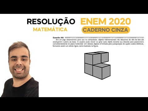 Thumbnail da aula: ENEM 2020 \ MATEMÁTICA - Questão 160, CADERNO CINZA - Em um jogo desenvolvido para uso no computador