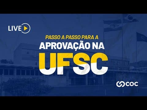Thumbnail da aula: Passo a passo para a aprovação na UFSC | COC Online