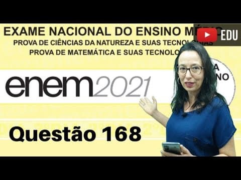 Thumbnail da aula: ENEM 2021 - A cifra de César é um exemplo de um método ... - Professora Angela Matemática