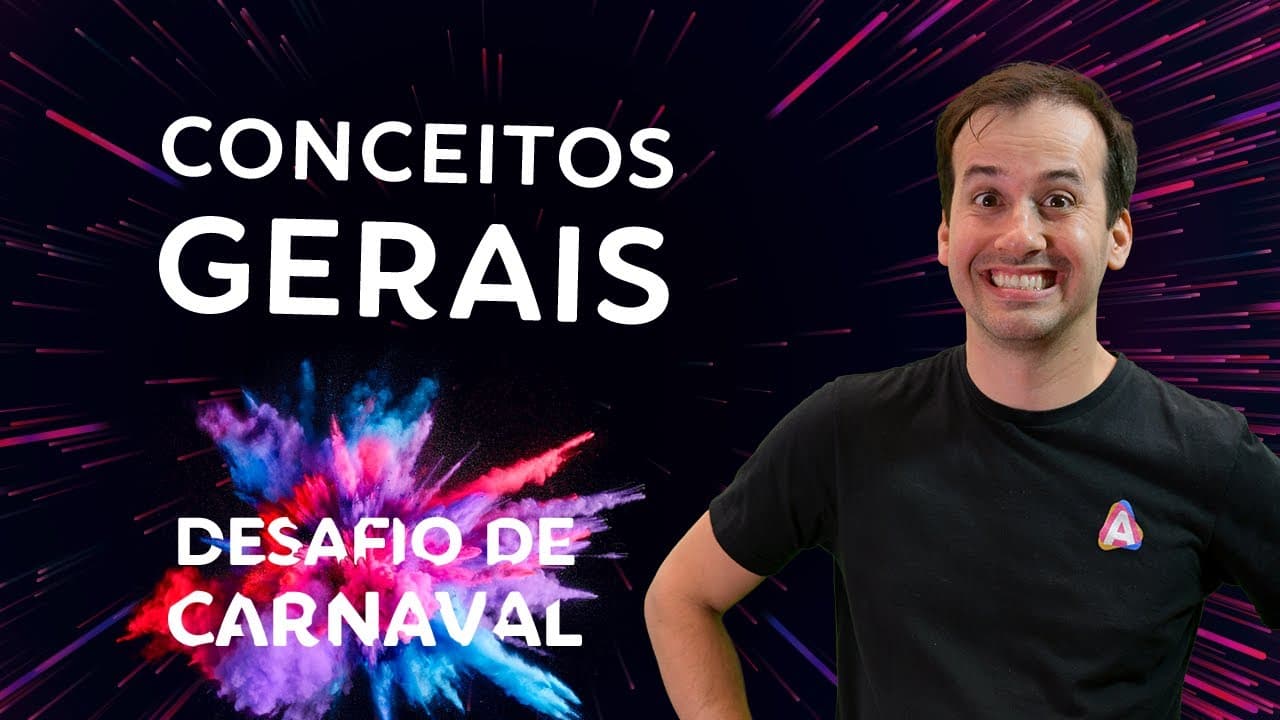 Thumbnail: Conceitos Gerais da Química I Dia 01 | Desafio de Carnaval