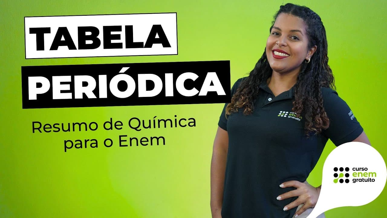 Thumbnail: COMO ESTUDAR TABELA PERIÓDICA PARA O ENEM? | Química para o Enem | Larissa Campos