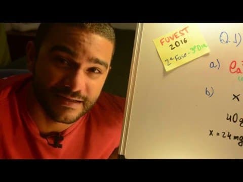 Thumbnail da aula: FUVEST 2016 - Química Q01 - Soluções - 2ª fase terceiro dia - Aulas A+ Resolve
