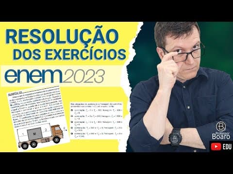 Thumbnail da aula: ENEM 2023 - RESOLUÇÃO dos EXERCÍCIOS - (ENEM 2023 - 130 - Caderno AMARELO) Uma equipe de segurança