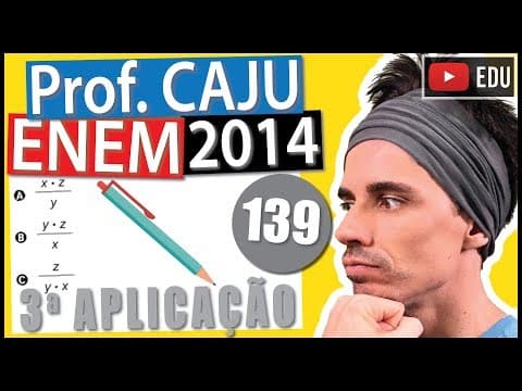 Thumbnail da aula: [ENEM 2014 3Ap] 139 📓 REGRA DE TRÊS A direção de uma escola comprará lapiseiras para distribuir para