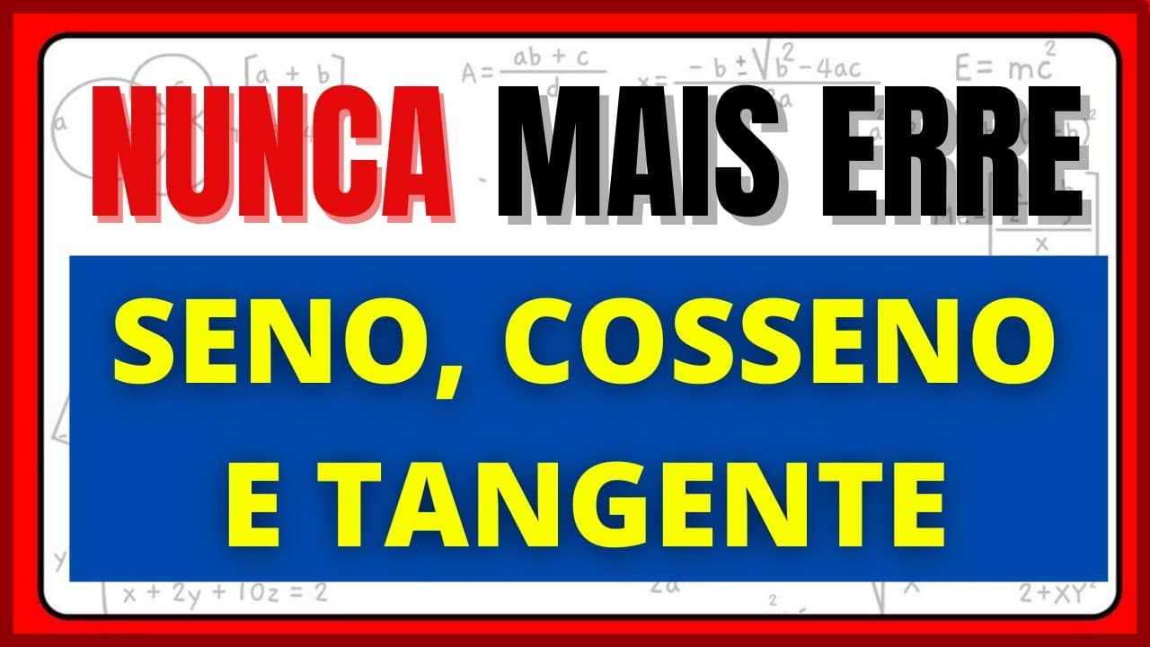 Thumbnail: RELAÇÕES TRIGONOMÉTRICAS!!! Nunca foi tão fácil!