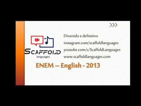 Thumbnail da aula: ENEM - ENGLISH 2013 (PROVA DE INGLÊS)