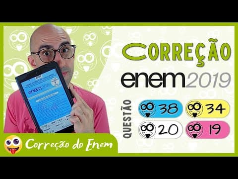 Thumbnail da aula: [CORREÇÃO DO ENEM] Questão 38 - Enem 2019 - Prova azul ▷ Um computador escreveu um conto