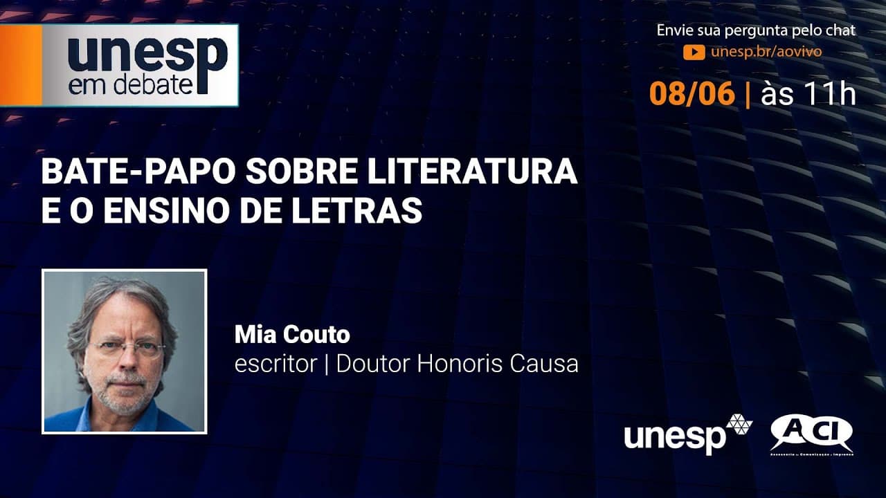 Thumbnail: Bate-papo sobre Literatura e o Ensino de Letras com o escritor Mia Couto
