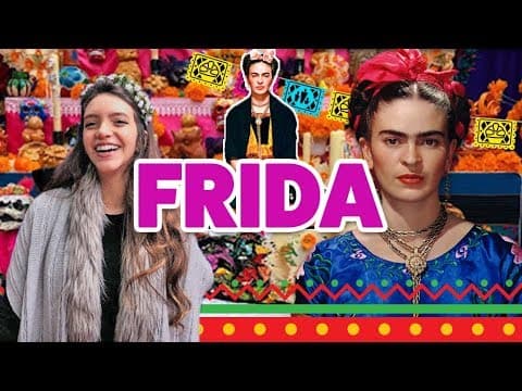 Thumbnail da aula: QUEM FOI FRIDA KAHLO? - gravado no MÉXICO! (Débora Aladim)