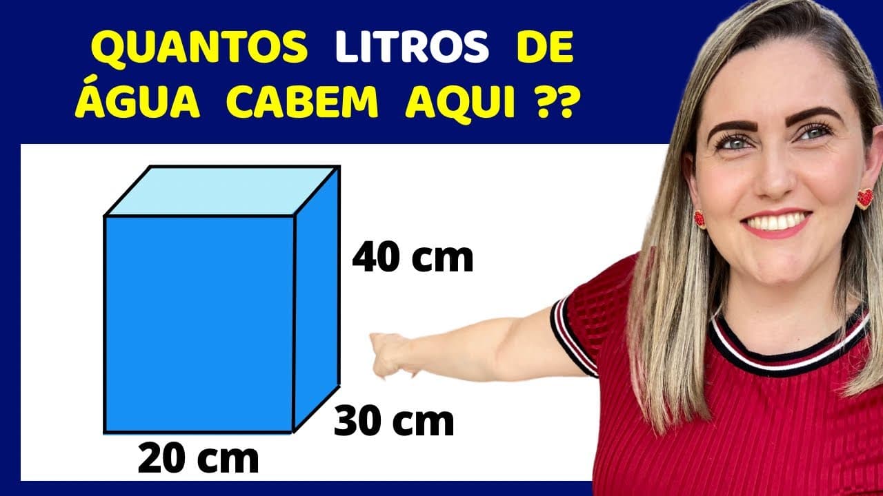 Thumbnail: CONSEGUE DESCOBRIR QUANTOS LITROS ??? Matemática básica todo dia.📚🚀