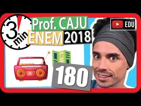 Thumbnail da aula: 🏃ENEM 2018 🎯 RAPIDINHA Questão 180 - Regra de Três