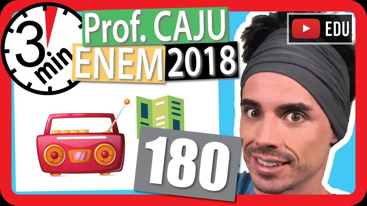 Thumbnail: 🏃ENEM 2018 🎯 RAPIDINHA Questão 180 - Regra de Três