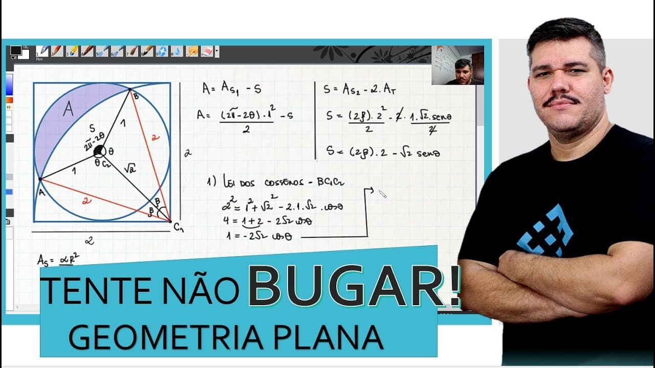 Thumbnail: TENTE NÃO BUGAR! GEOMETRIA PLANA - ÁREAS