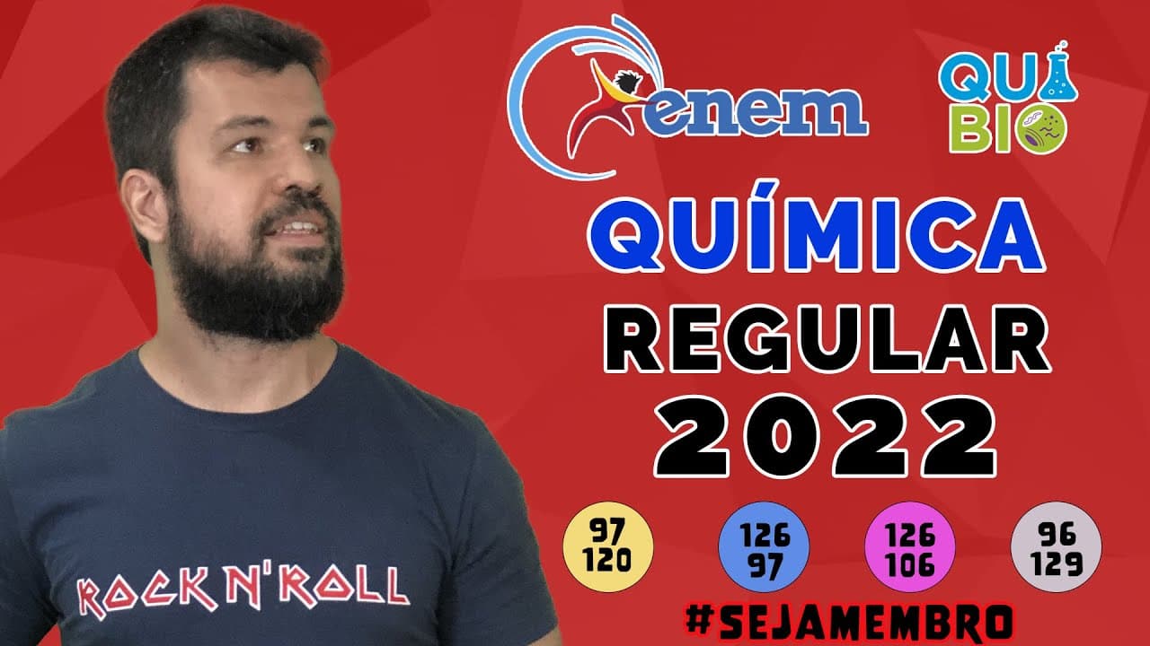 Thumbnail: ENEM 2022 - Questão 97 e 120 - A água bruta coletada de mananciais apresenta alto índice de sólidos