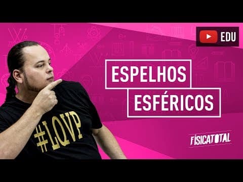 Thumbnail da aula: Óptica | Espelhos esféricos (côncavo e convexo) | ENEM e vestibulares