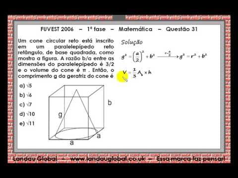Thumbnail da aula: FUVEST USP 2006 MAT P1 Q31
