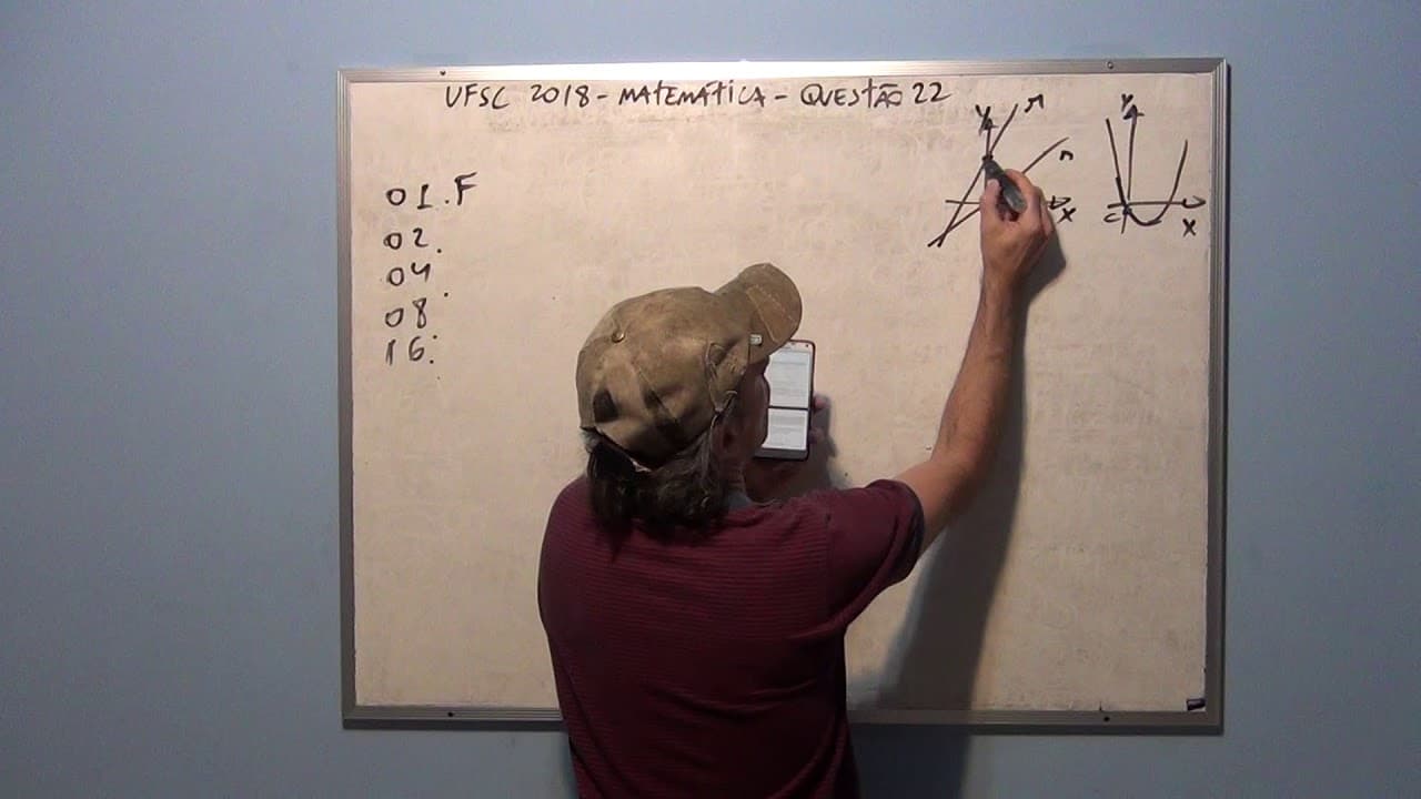 Thumbnail: Correção UFSC 2018 Matemática Questão 22