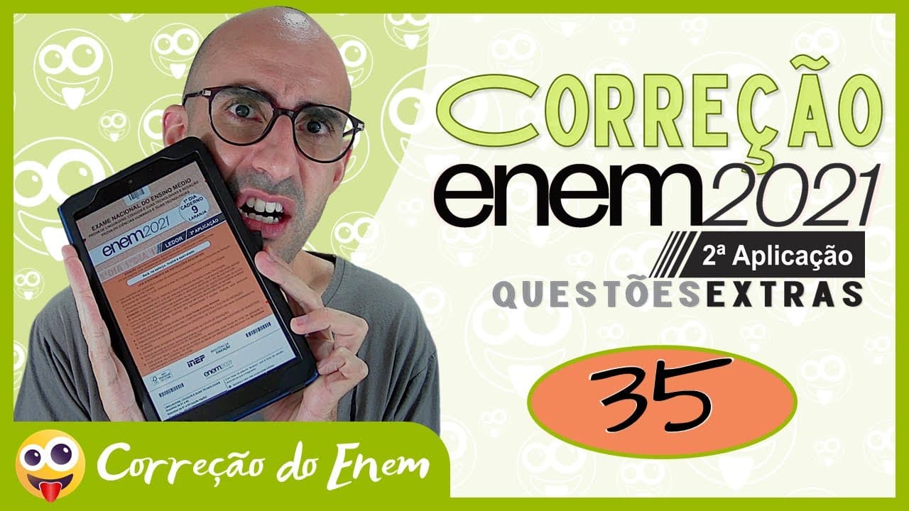 Thumbnail: [CORREÇÃO DO ENEM] Questão extra 35 - Enem 2021 (2ª aplicação) - Prova laranja ▷ Calango da lacraia