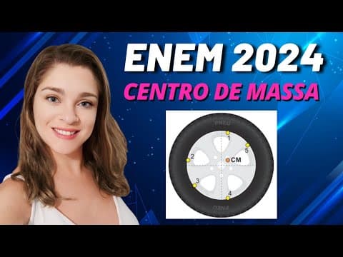 Thumbnail da aula: Dinâmica | (Enem 2024) Nos automóveis, é importante garantir que o centro de massa CM de cada
