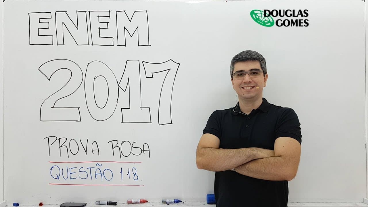 Thumbnail: ENEM 2017 Rosa Questão 118 Física - Ciências da Natureza e suas Tecnologias