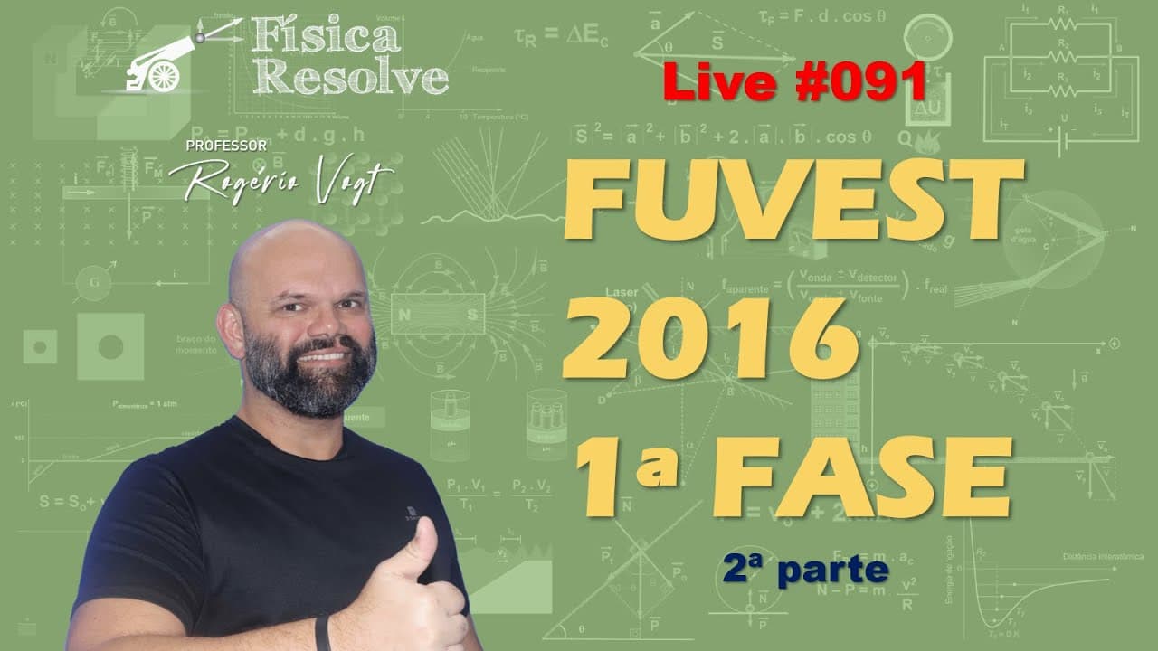 Thumbnail: VESTIBULAR MEDICINA AO VIVO: Correção da FUVEST 2016 - 2a parte