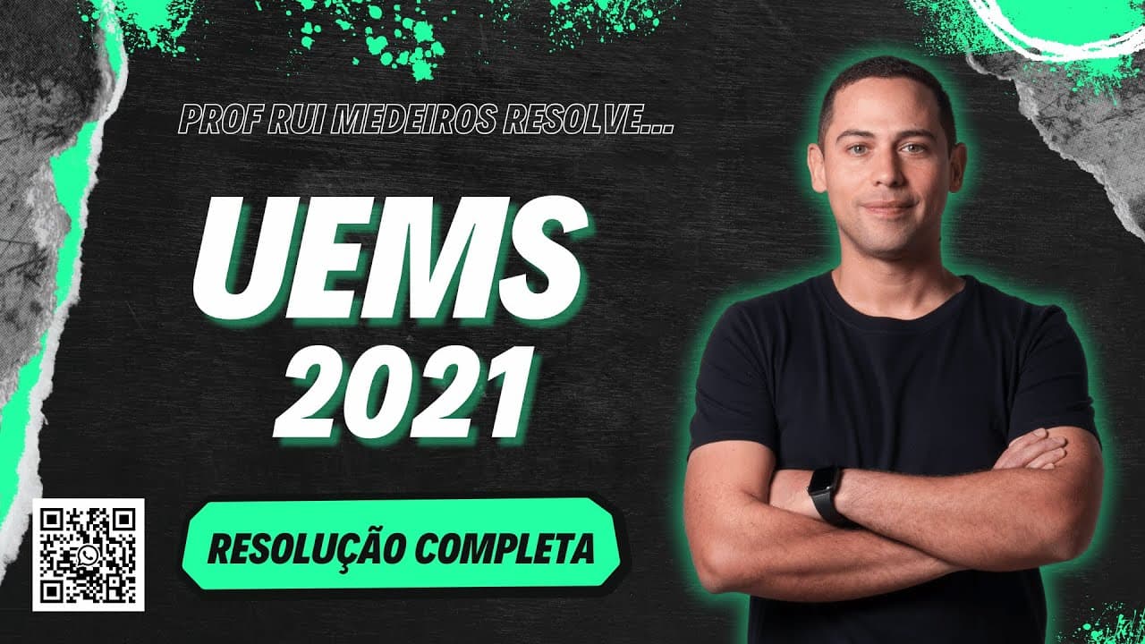 Thumbnail: UEMS 2021 | QUÍMICA | Resolução COMPLETA | Prof. Rui Medeiros