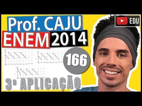 Thumbnail da aula: [ENEM 2014 3Ap] 166 📓 INTERPRETAÇÃO DE GRÁFICOS Um paciente inicia um tratamento em que deve ingerir