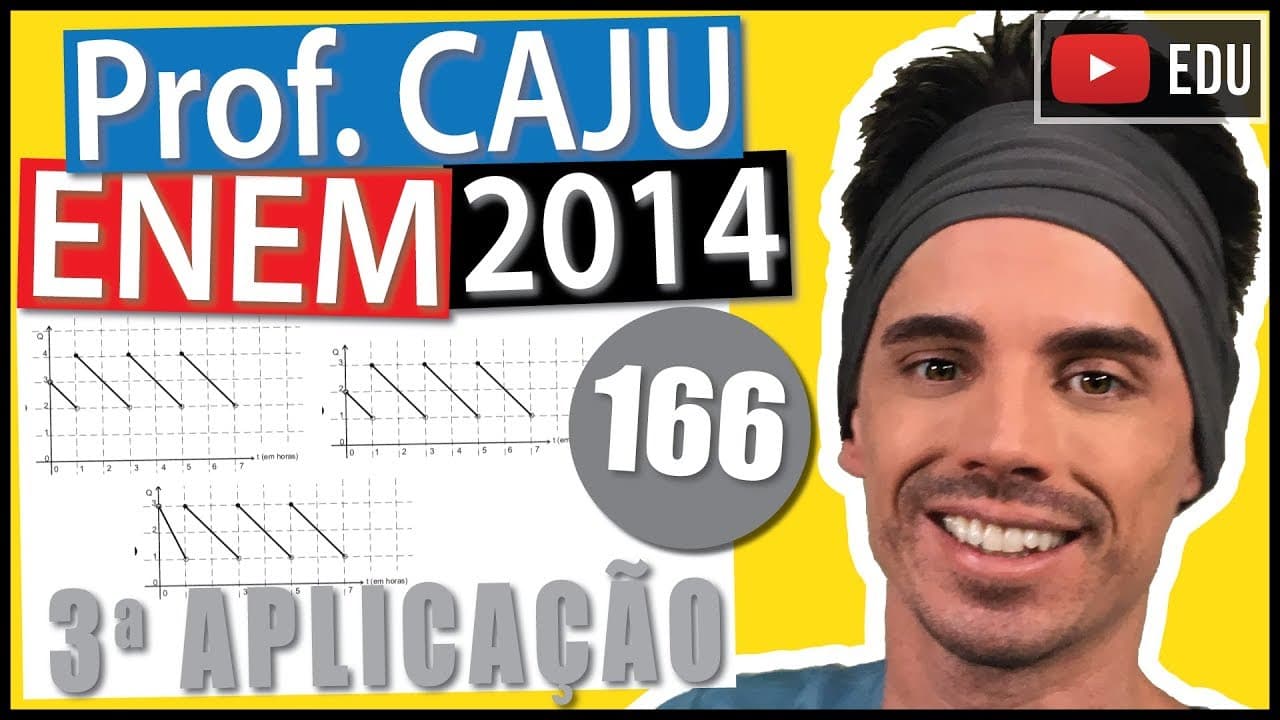 Thumbnail: [ENEM 2014 3Ap] 166 📓 INTERPRETAÇÃO DE GRÁFICOS Um paciente inicia um tratamento em que deve ingerir