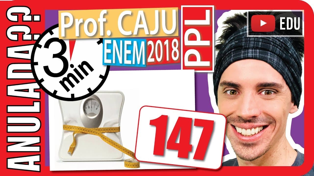 Thumbnail: 🏃ENEM 2018 PPL 👉 RAPIDINHA Questão 147 - Subtração e Divisão