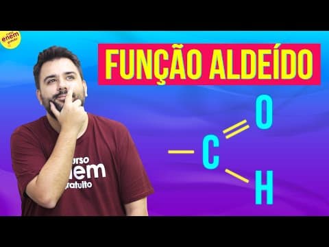 Thumbnail da aula: FUNÇÃO ALDEÍDO: QUÍMICA ORGÂNICA | Resumo para o Enem