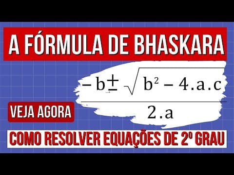 Thumbnail da aula: A FÓRMULA DE BHASKARA: Como resolver equações de 2º grau. Resumo de Matemática Enem. Lucas Borguezan