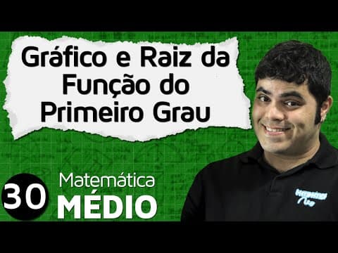 Thumbnail da aula: Gráfico e Raiz da Função do Primeiro Grau ou Função Afim (Aula 3 de 6) | MEM #30