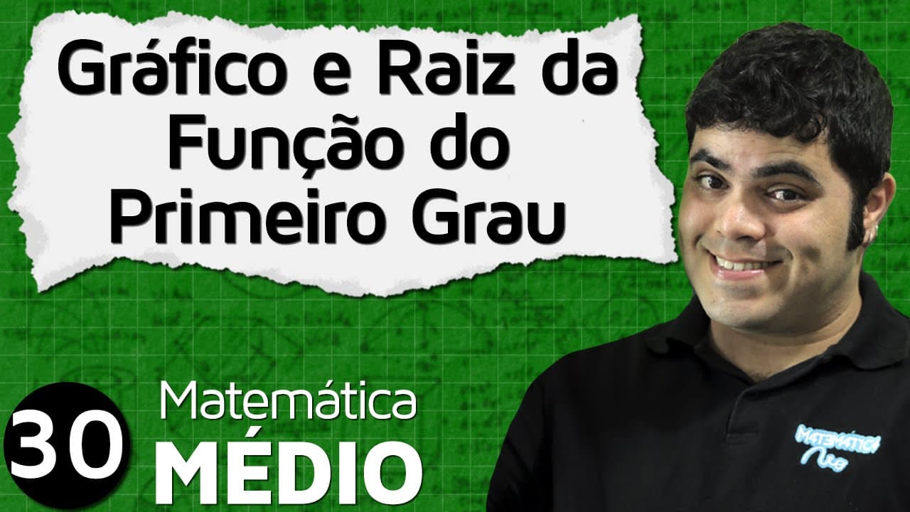 Thumbnail: Gráfico e Raiz da Função do Primeiro Grau ou Função Afim (Aula 3 de 6) | MEM #30