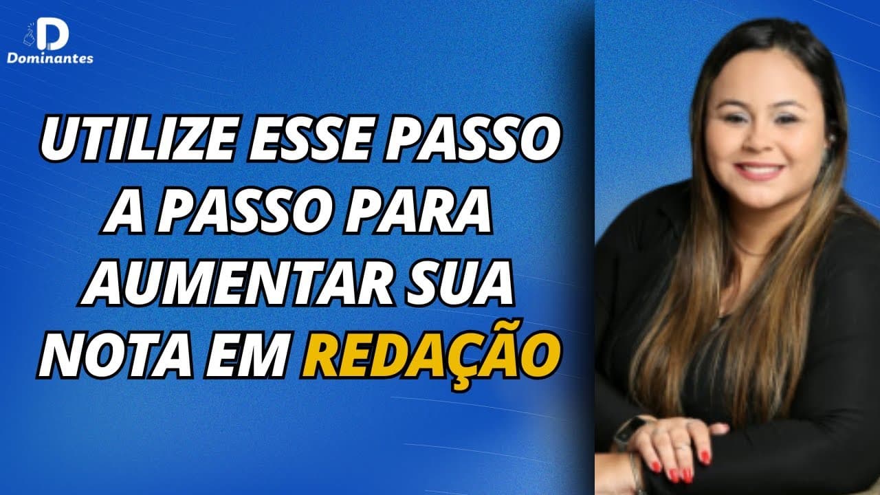 Thumbnail: Passo a passo da Redação do Enem na hora da prova! (Cortes Dominantes)