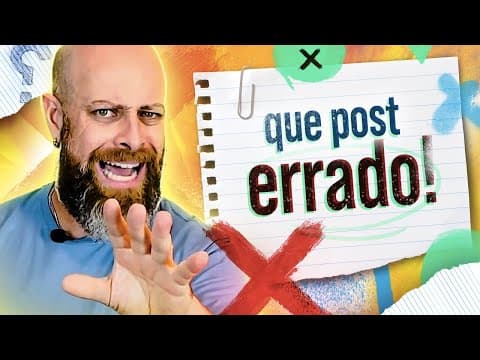 Thumbnail da aula: Reagindo a POSTS com ERROS DE PORTUGUÊS #ReageProfe | Professor Noslen
