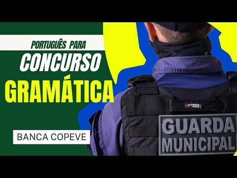 Thumbnail da aula: PORTUGUÊS PARA CONCURSO PÚBLICO/ GRAMÁTICA/ GUARDA MUNICIPAL/COPEVE/ VERBO TRANSITIVO/ OBJETO DIRETO