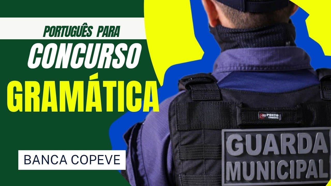 Thumbnail: PORTUGUÊS PARA CONCURSO PÚBLICO/ GRAMÁTICA/ GUARDA MUNICIPAL/COPEVE/ VERBO TRANSITIVO/ OBJETO DIRETO