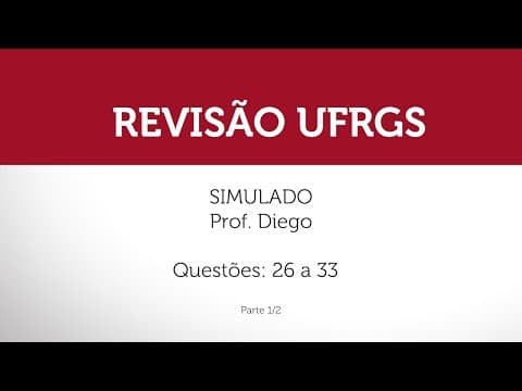 Thumbnail da aula: Simulado da UFRGS - Espanhol - Parte 1/2
