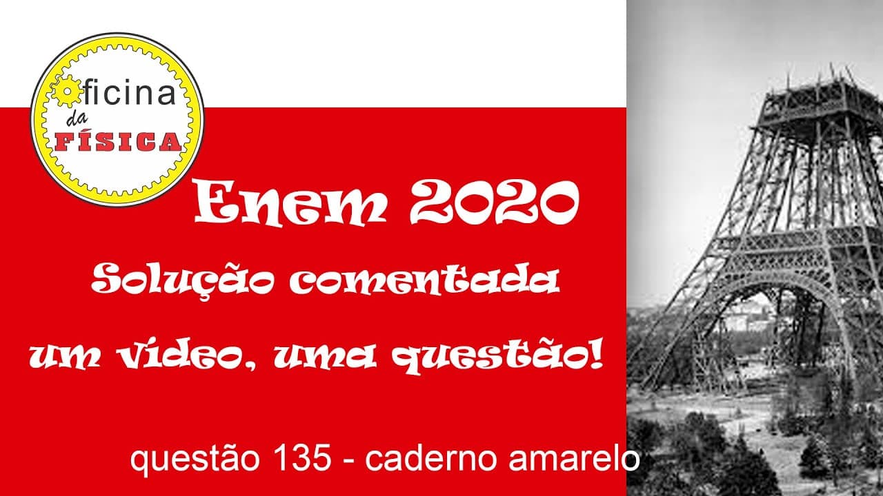 Thumbnail: Resolução comentada - Enem 2020, questão 135 (caderno amarelo)